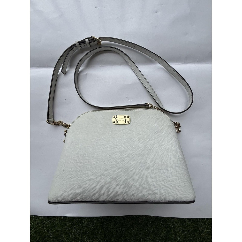 Michael Kors White Leather Crossbody Bag NEW Condition